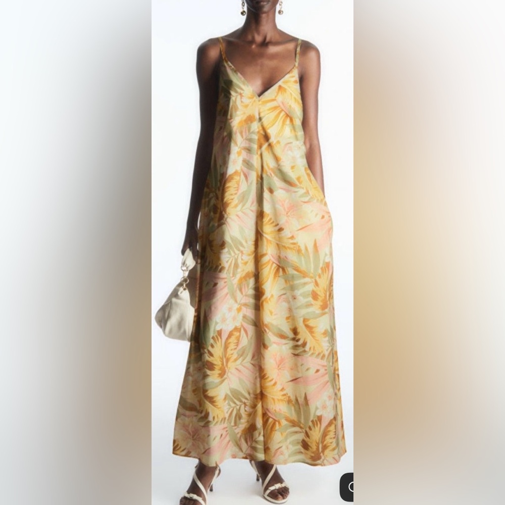 NWT COS Multicolor Floral Wide Leg Jumpsuit - S (fits upto M)